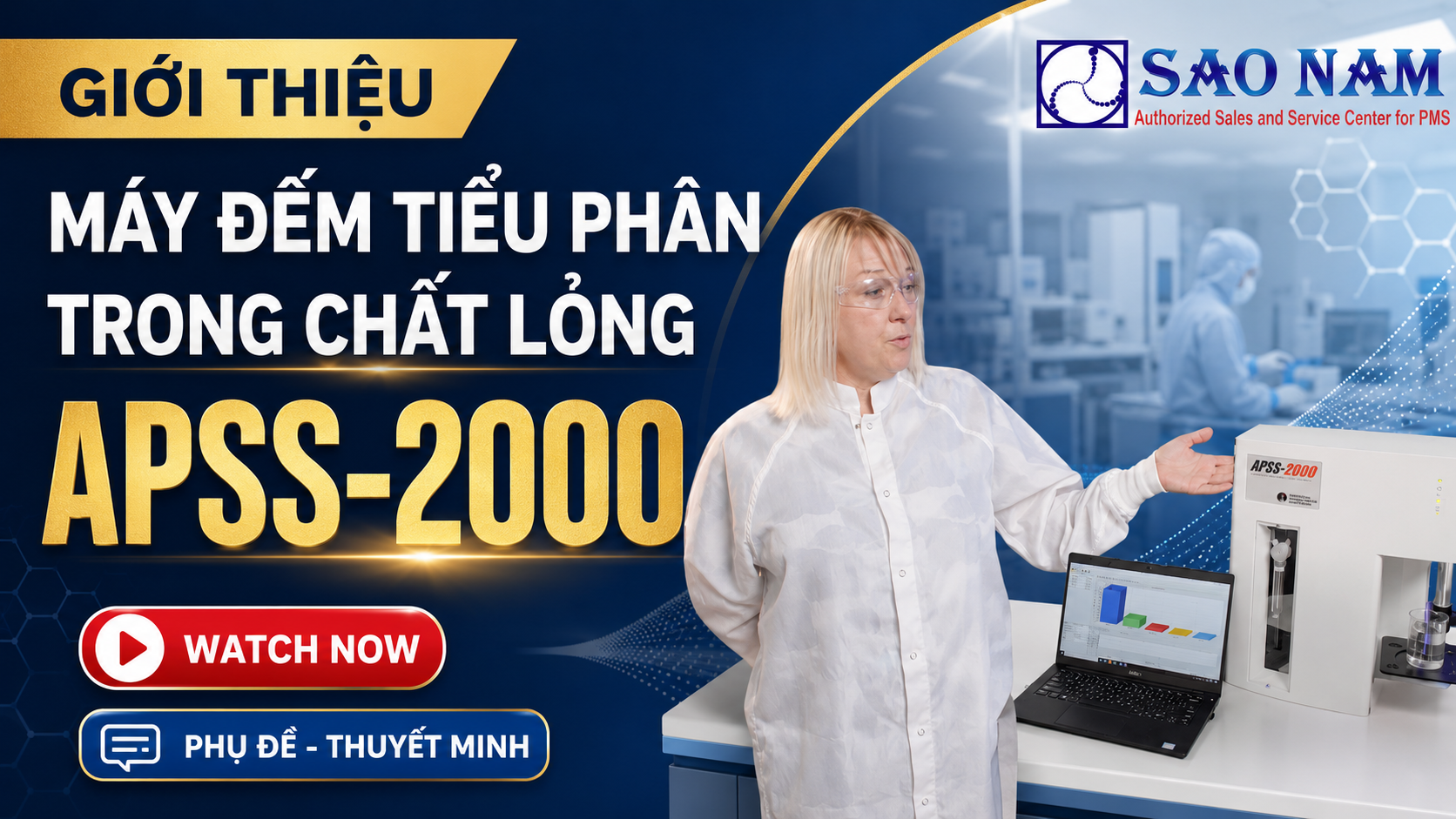 MÁY ĐẾM TIỂU PHÂN TRONG DUNG DỊCH APSS 2000